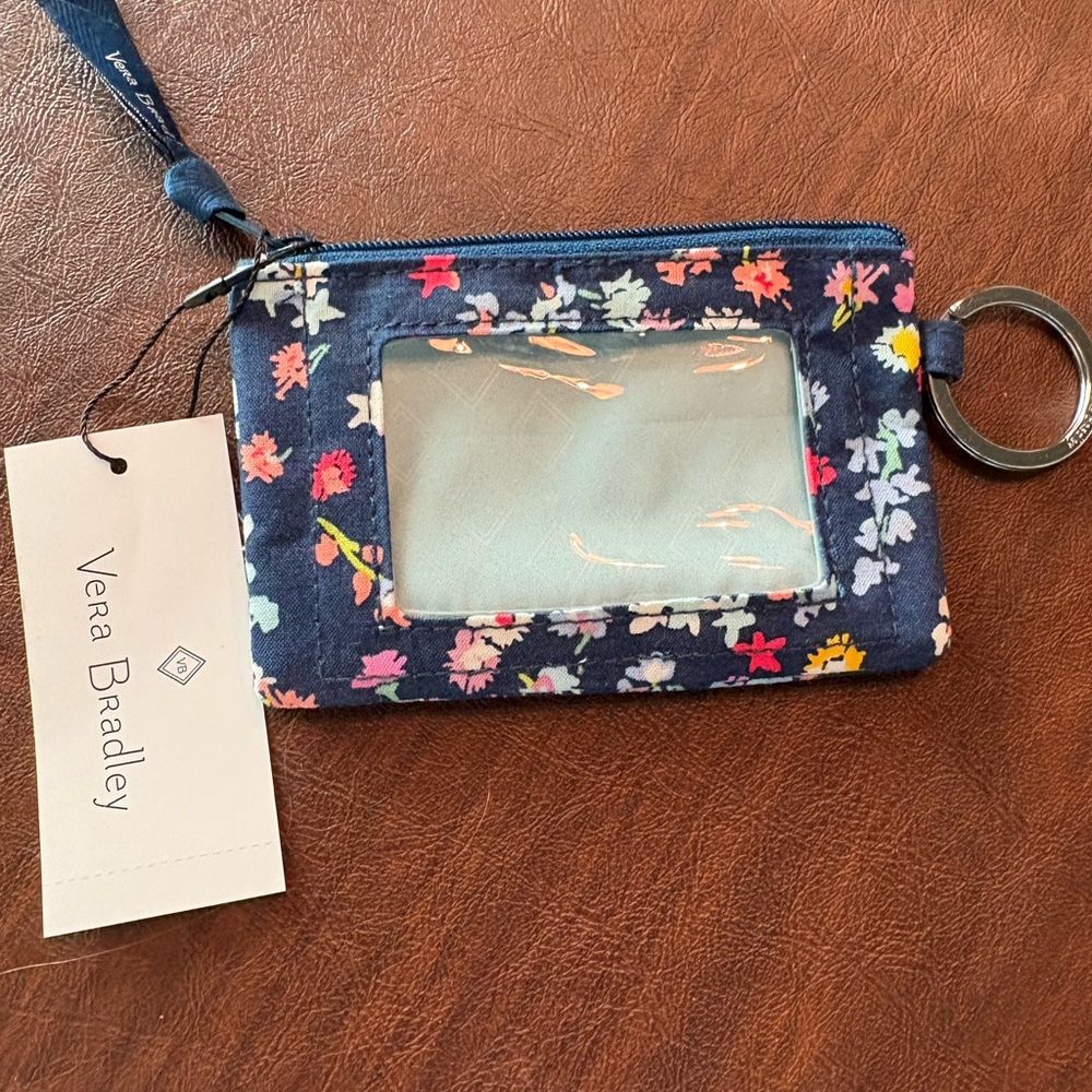 NWT Vera Bradley Navy Floral ID Case